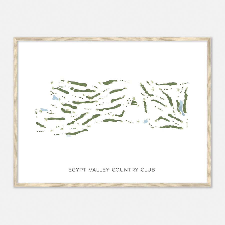 Print of Egypt Valley Country Club Modern Map