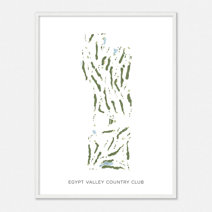 Print of Egypt Valley Country Club Modern Map