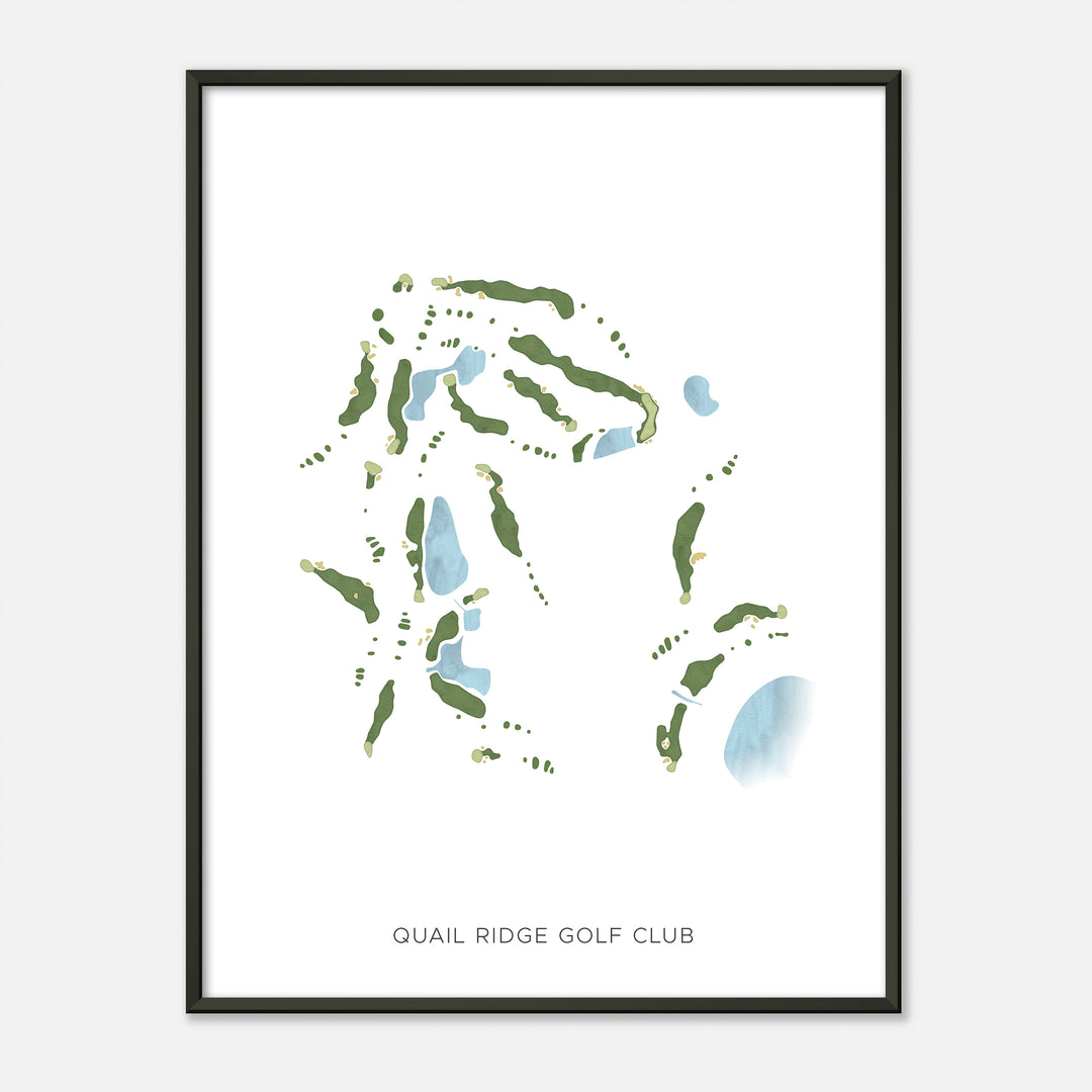 Print of Quail Ridge Golf Club Modern Map