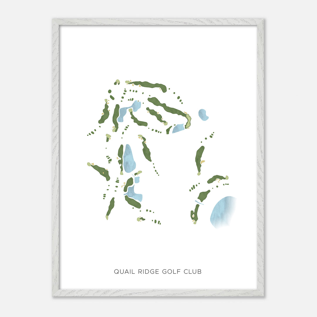 Print of Quail Ridge Golf Club Modern Map