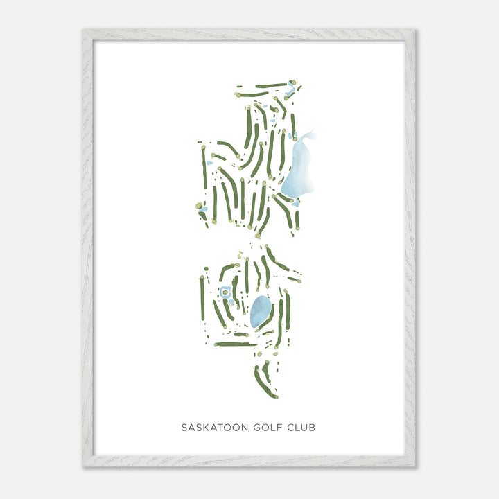 Print of Saskatoon Golf Club Modern Map