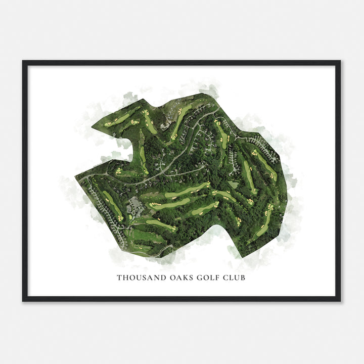 Print of Thousand Oaks Golf Club Classic Map