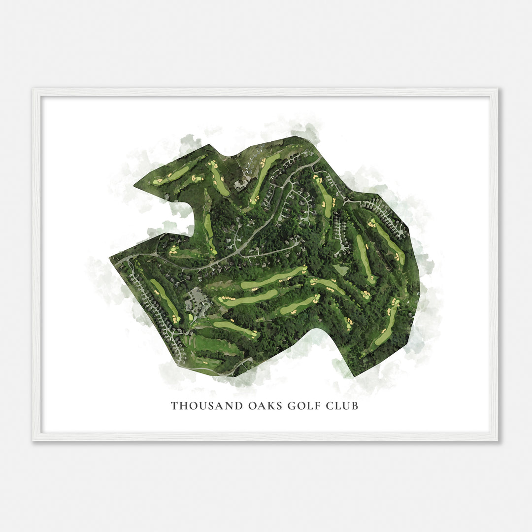 Print of Thousand Oaks Golf Club Classic Map