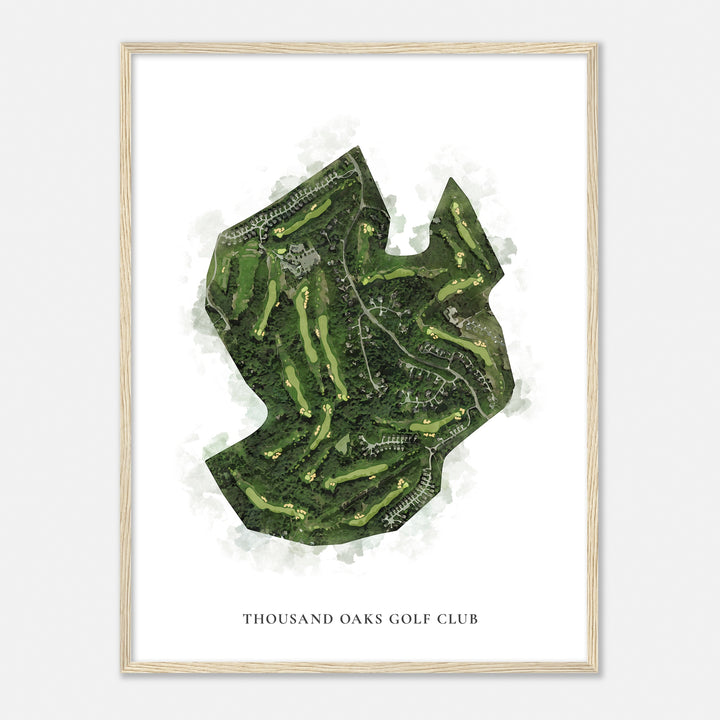 Print of Thousand Oaks Golf Club Classic Map