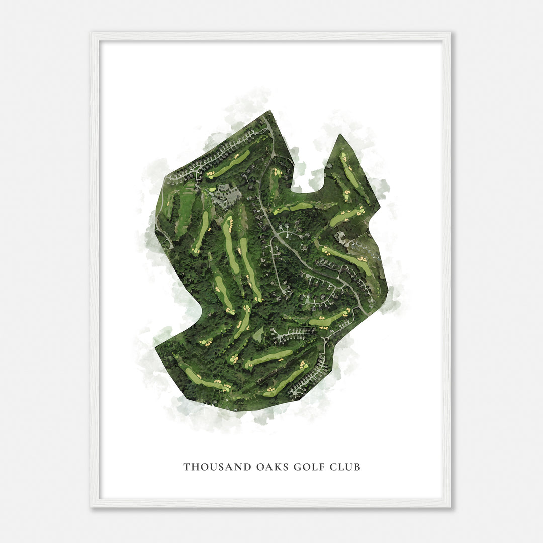 Print of Thousand Oaks Golf Club Classic Map