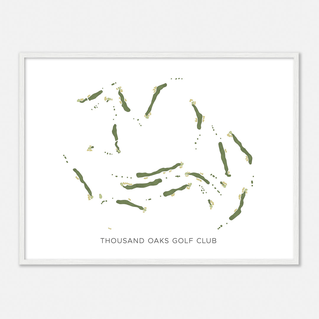 Print of Thousand Oaks Golf Club Modern Map