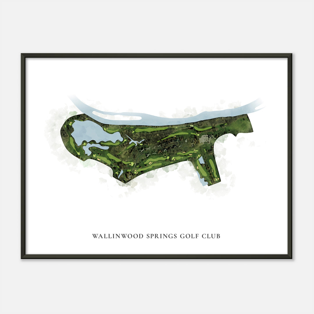 Print of Wallinwood Springs Golf Club Classic Map