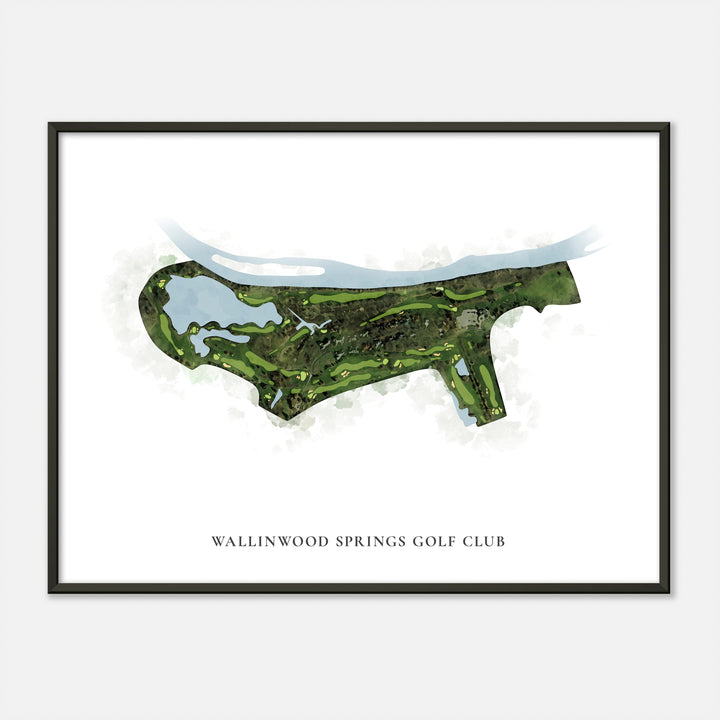 Print of Wallinwood Springs Golf Club Classic Map
