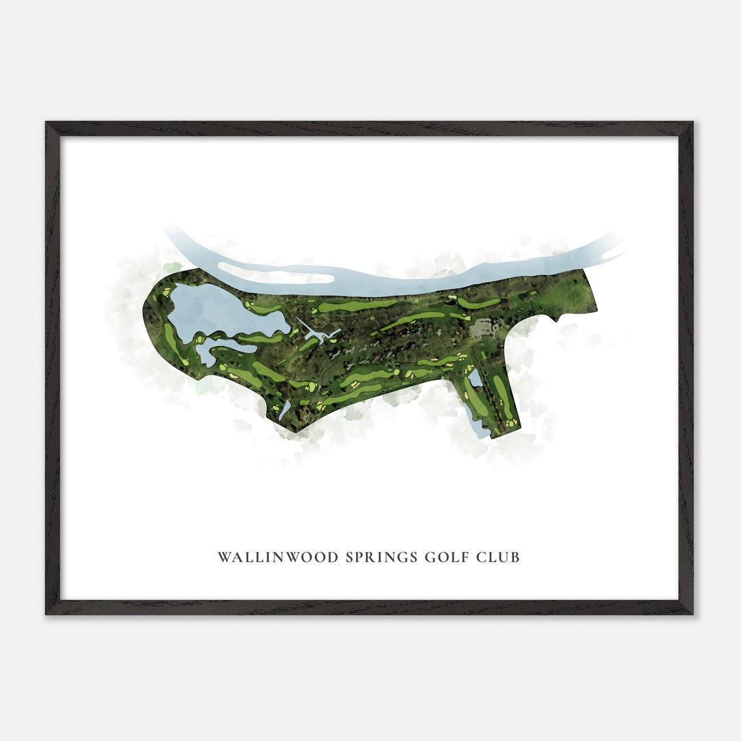Print of Wallinwood Springs Golf Club Classic Map