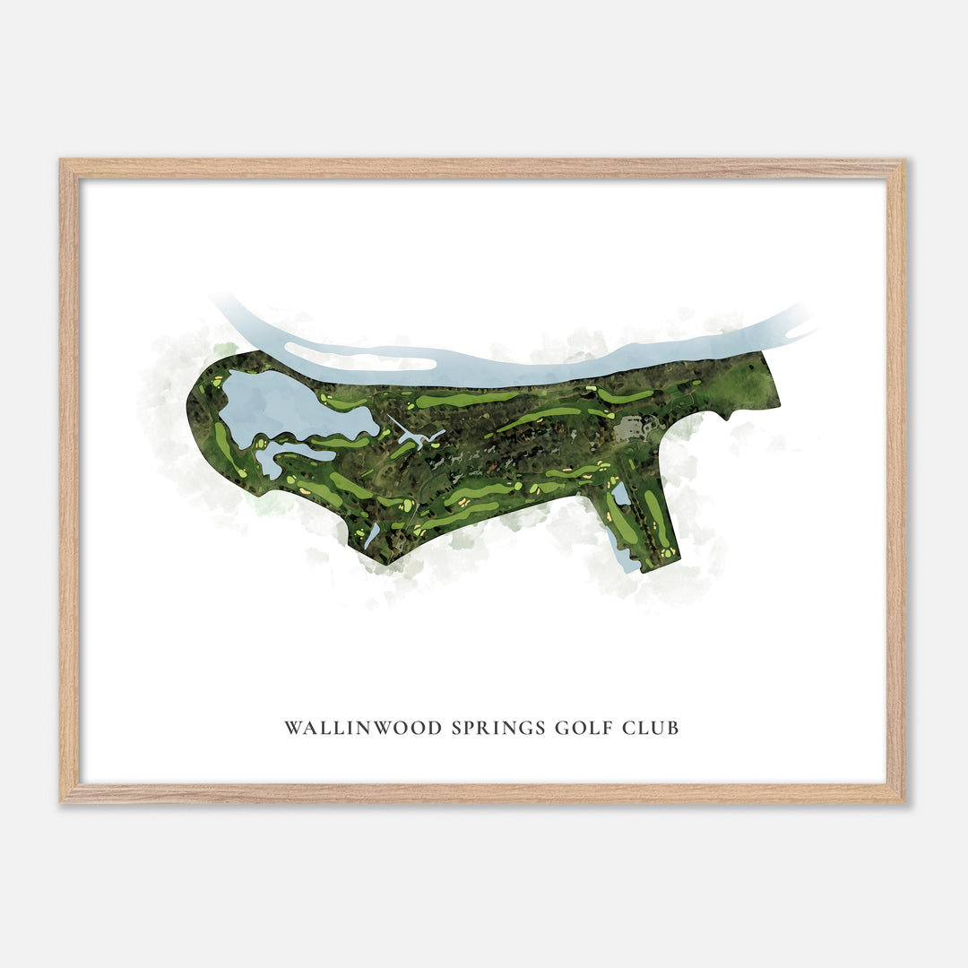 Print of Wallinwood Springs Golf Club Classic Map