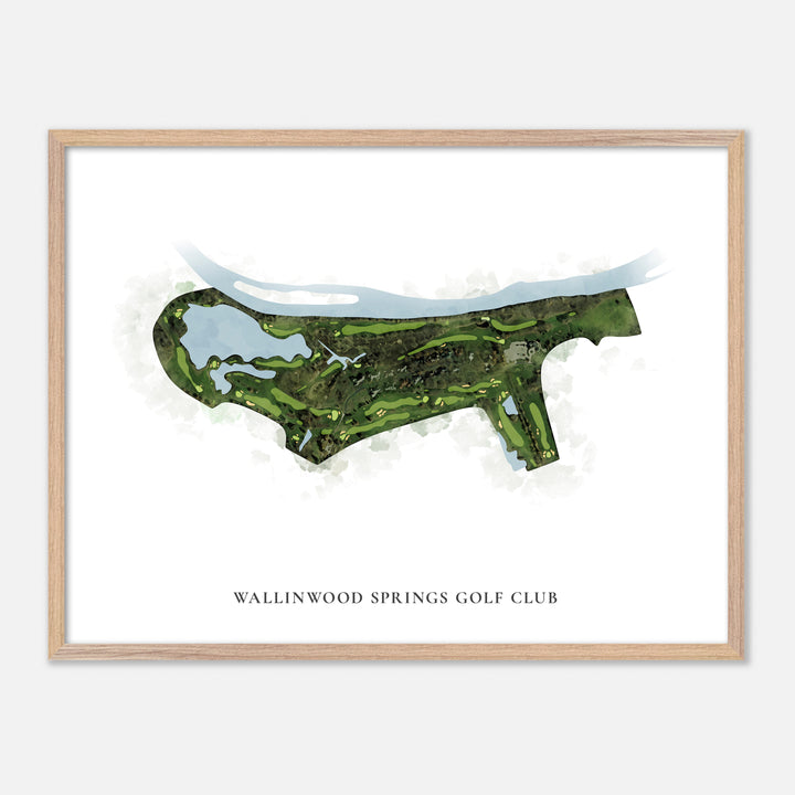 Print of Wallinwood Springs Golf Club Classic Map