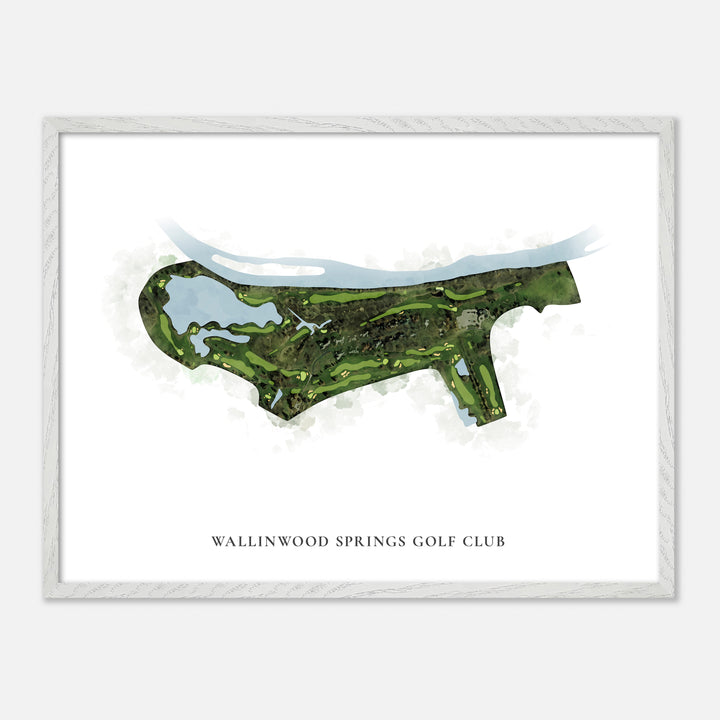 Print of Wallinwood Springs Golf Club Classic Map