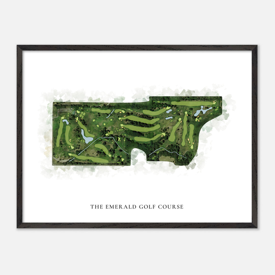 Print of The Emerald Golf Course Classic Map