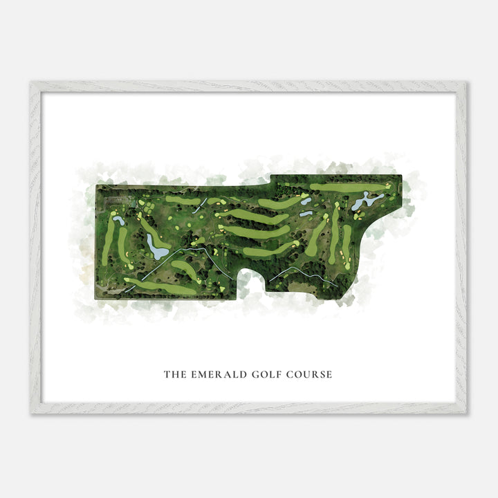Print of The Emerald Golf Course Classic Map