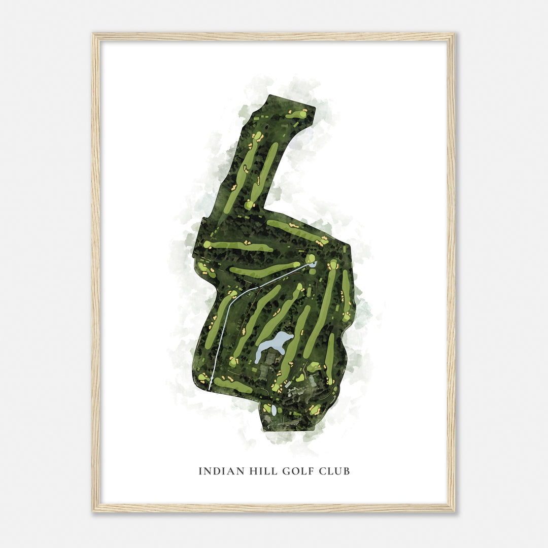 Print of Indian Hill Golf Club Classic Map