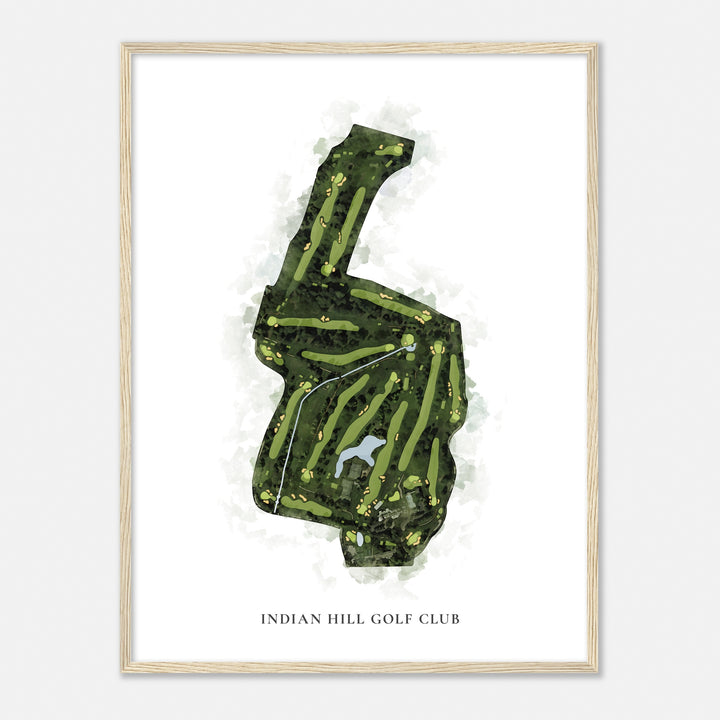 Print of Indian Hill Golf Club Classic Map
