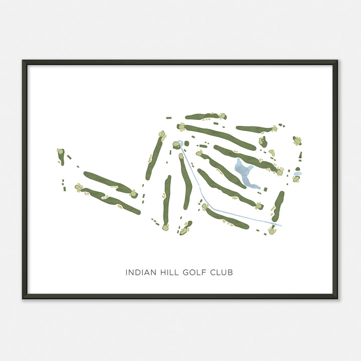 Print of Indian Hill Golf Club Modern Map