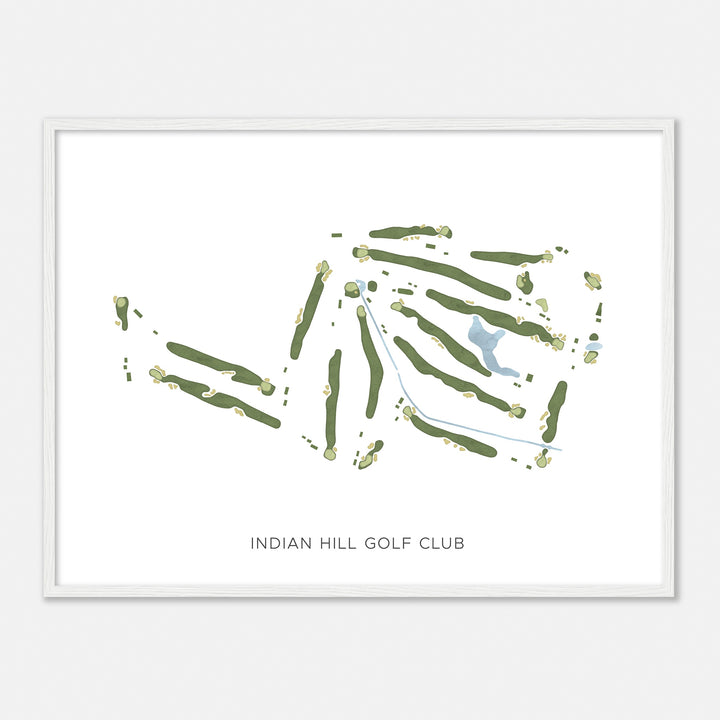 Print of Indian Hill Golf Club Modern Map