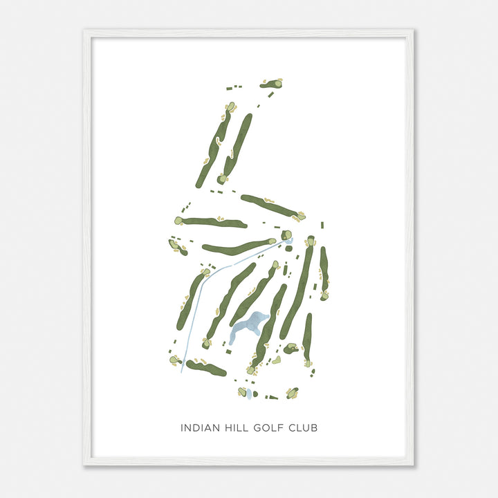 Print of Indian Hill Golf Club Modern Map