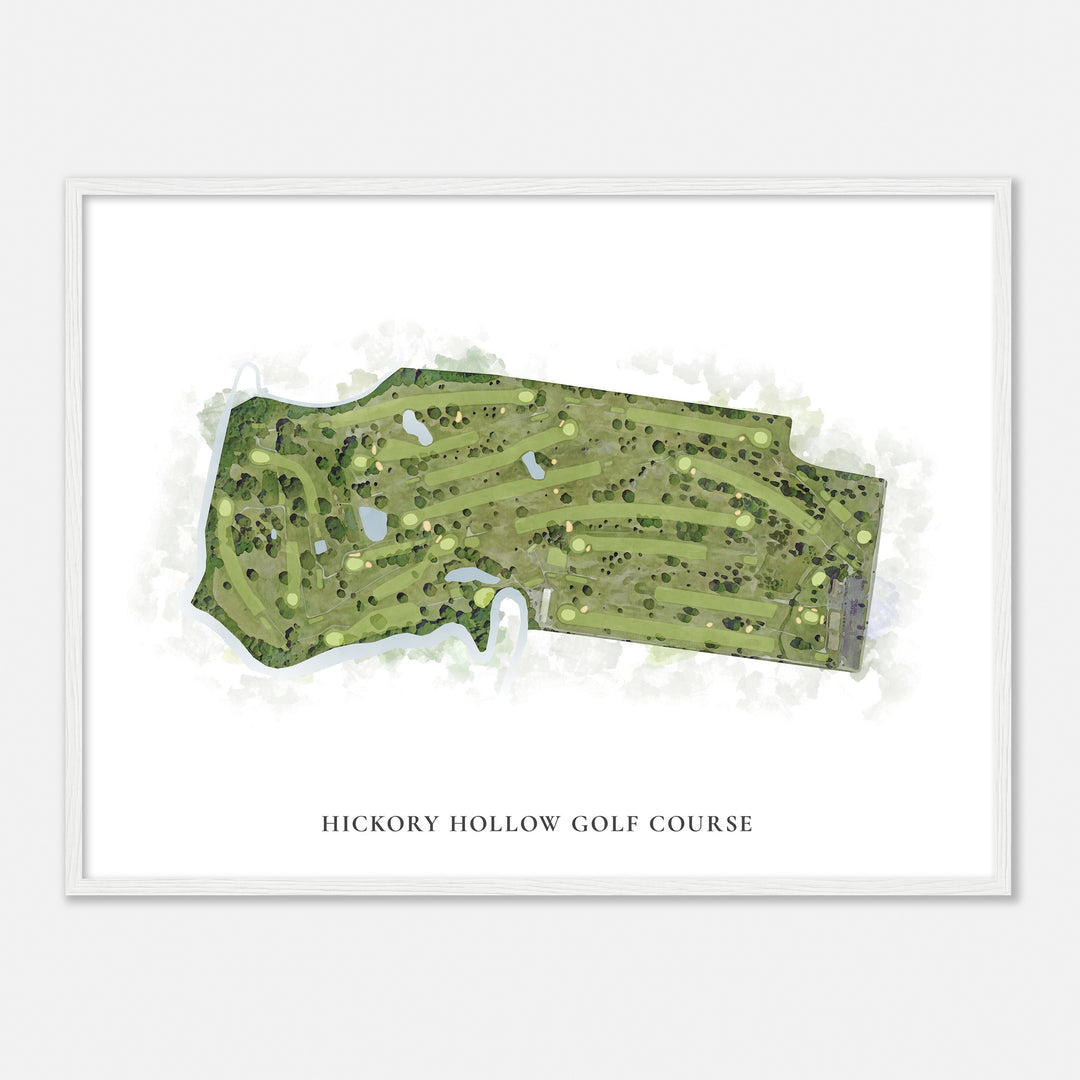 Print of Hickory Hollow Golf Course Classic Map