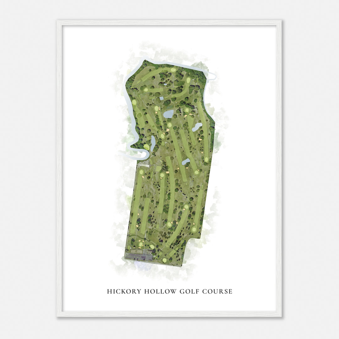 Print of Hickory Hollow Golf Course Classic Map