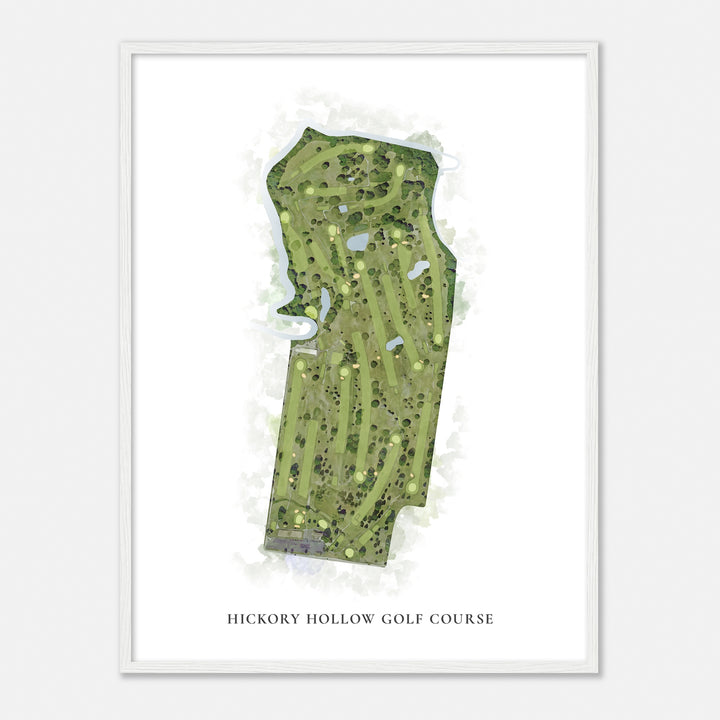 Print of Hickory Hollow Golf Course Classic Map