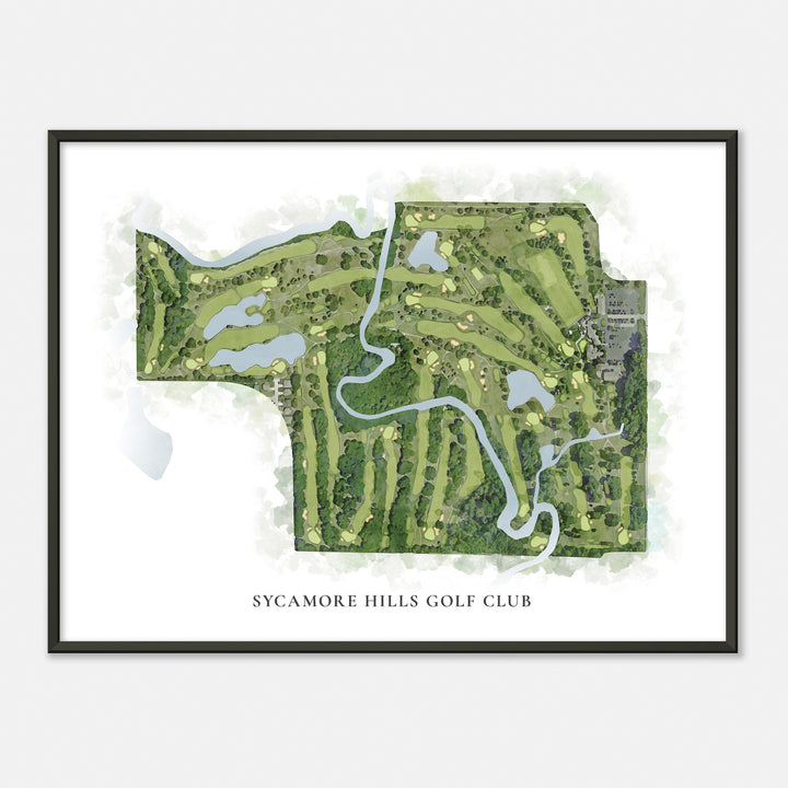 Print of Sycamore Hills Golf Club Classic Map