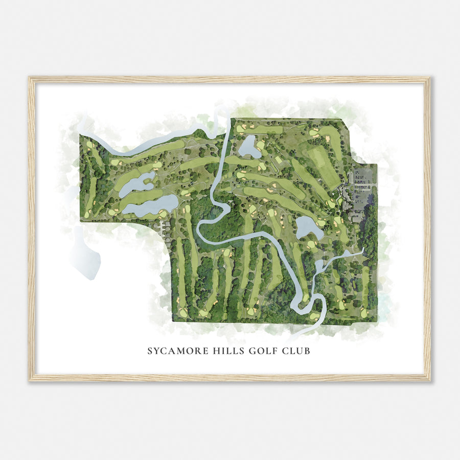 Print of Sycamore Hills Golf Club Classic Map