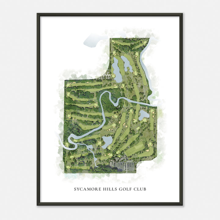 Print of Sycamore Hills Golf Club Classic Map