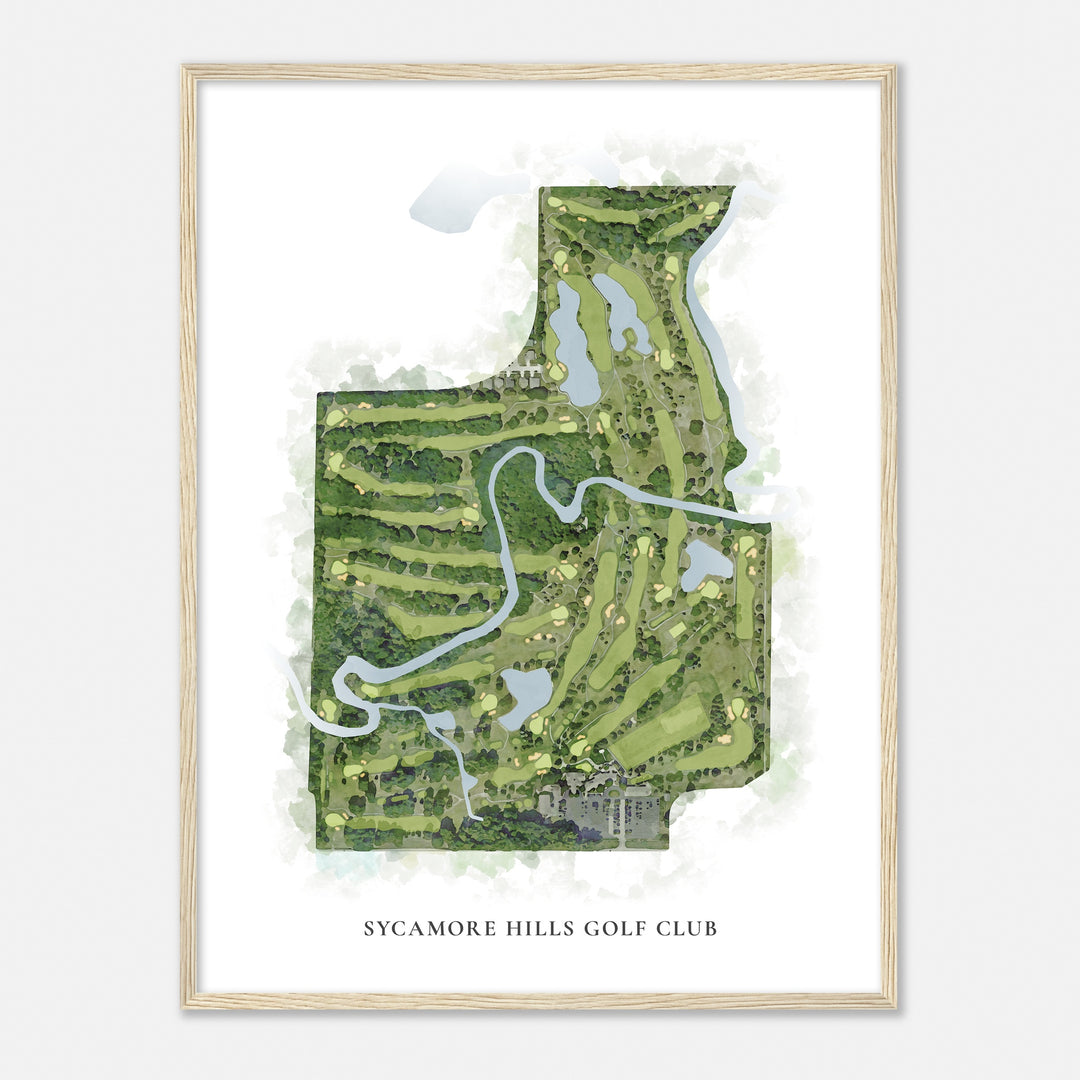 Print of Sycamore Hills Golf Club Classic Map