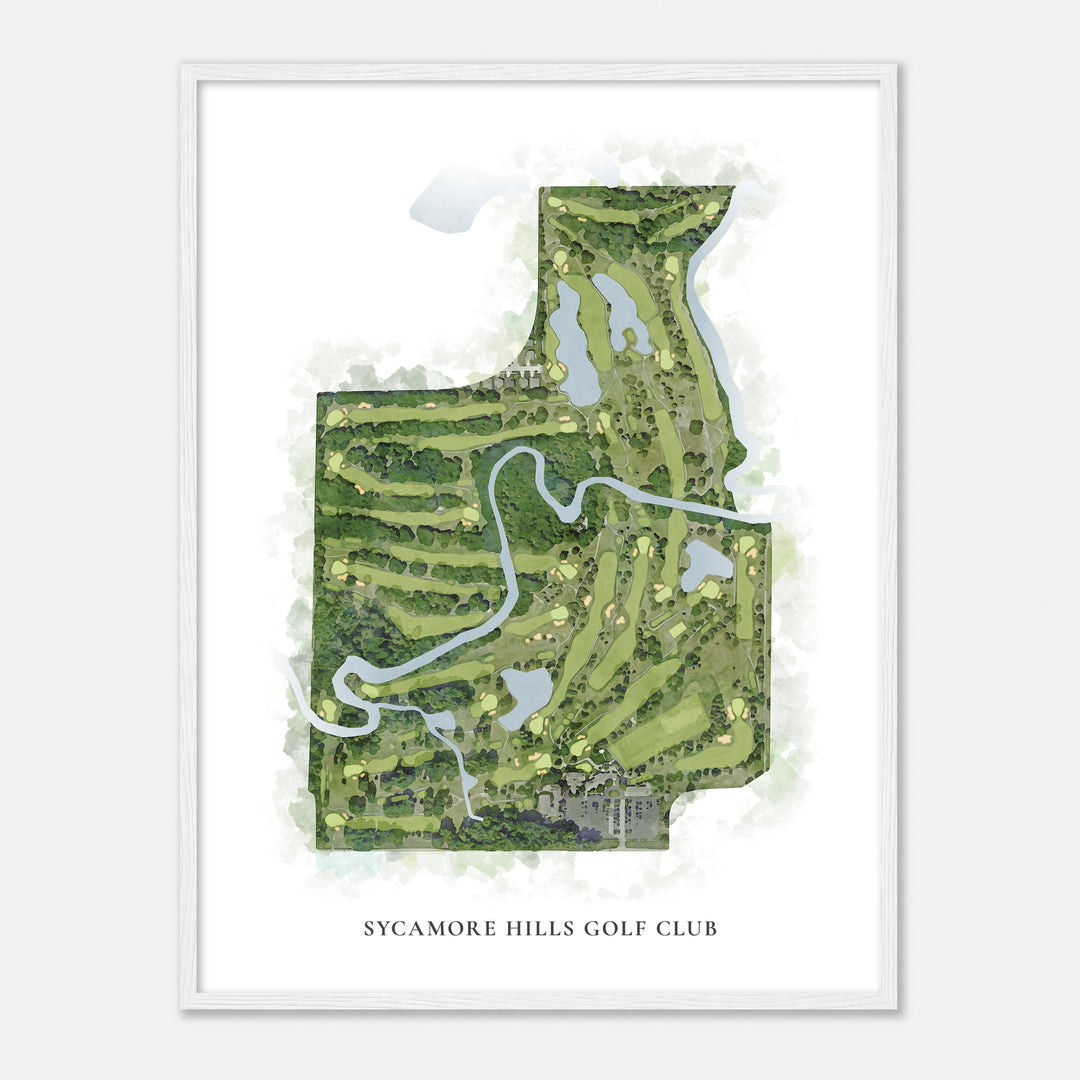 Print of Sycamore Hills Golf Club Classic Map