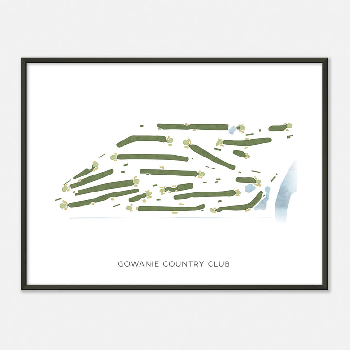 Print of Gowanie Country Club Modern Map