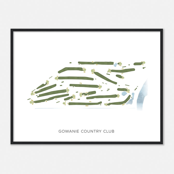 Print of Gowanie Country Club Modern Map
