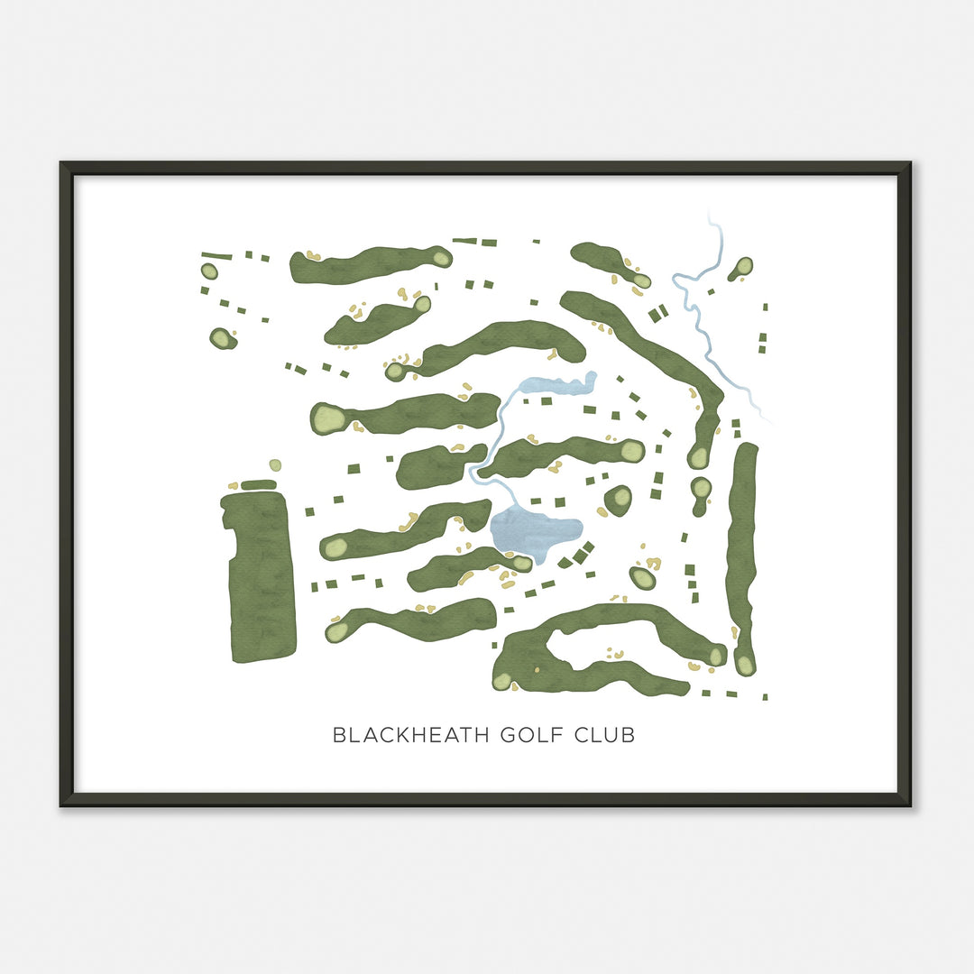 Print of Blackheath Golf Club Modern Map