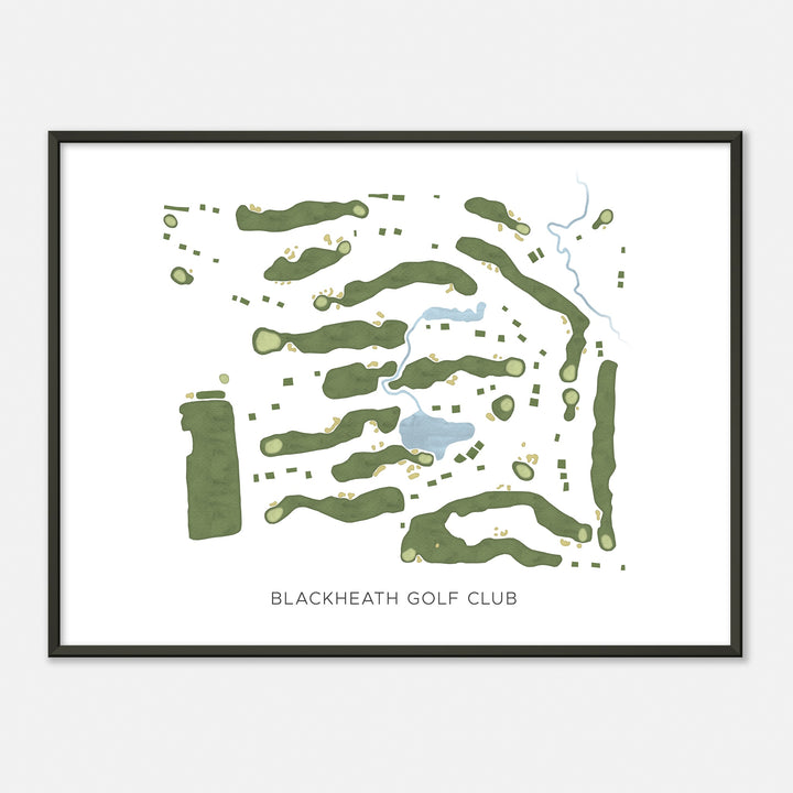 Print of Blackheath Golf Club Modern Map