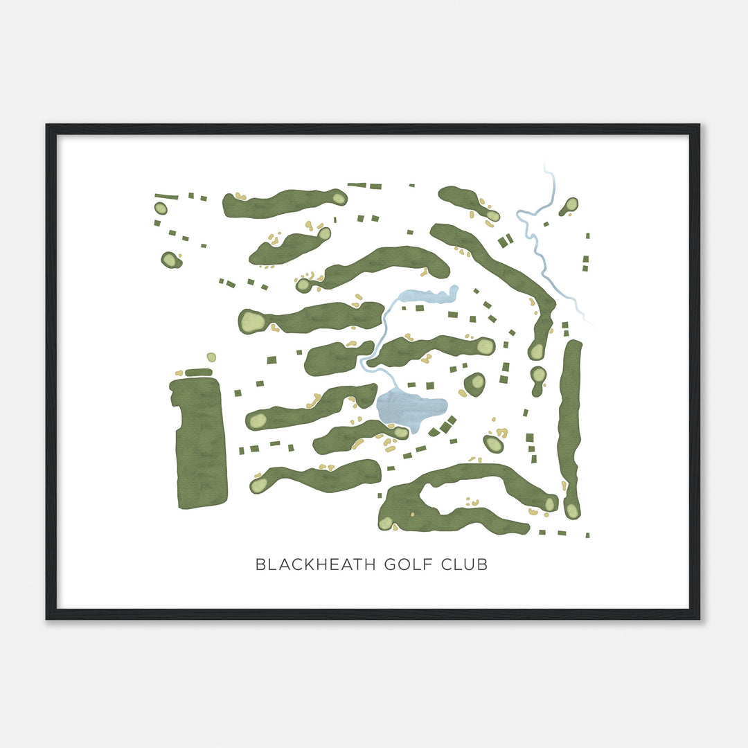 Print of Blackheath Golf Club Modern Map