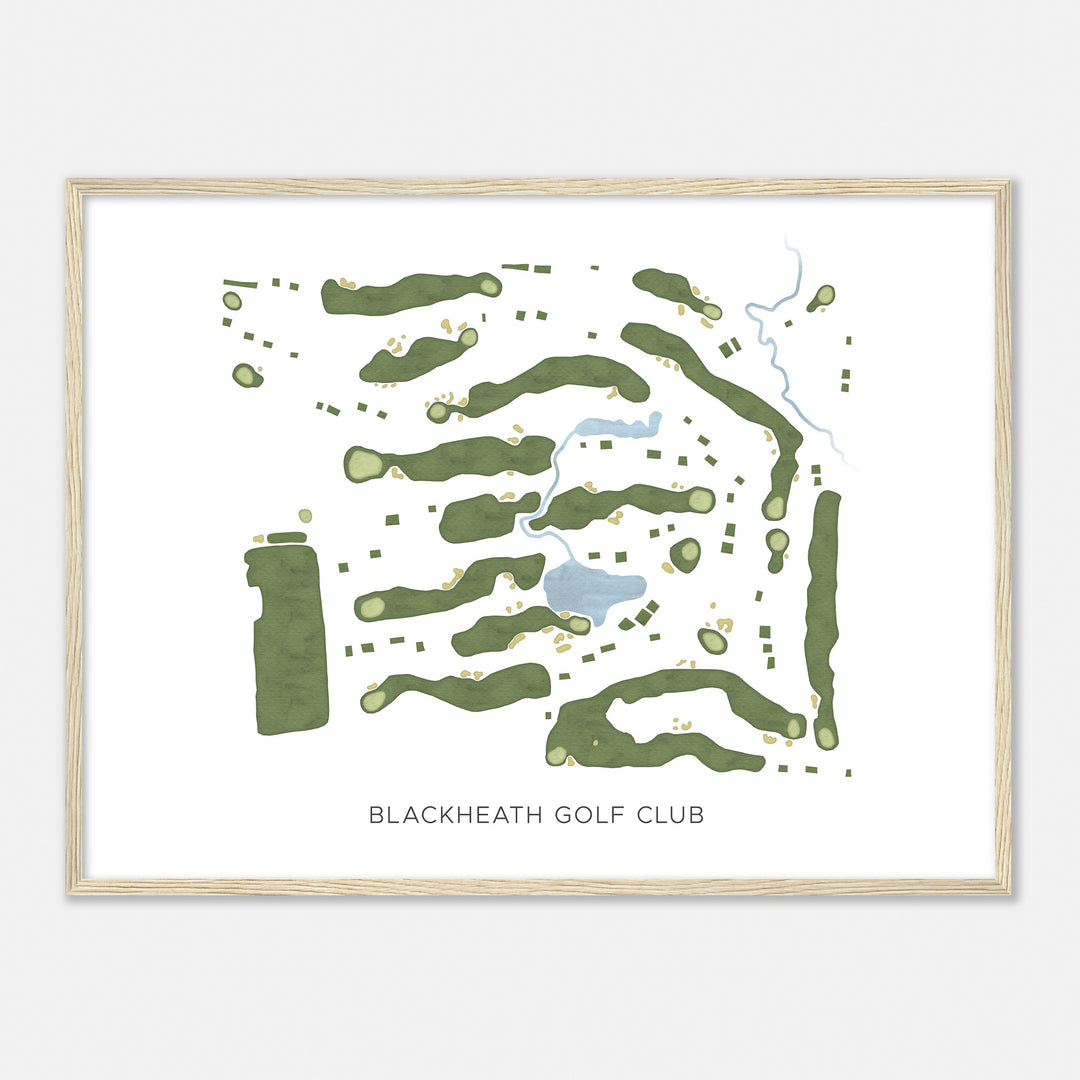 Print of Blackheath Golf Club Modern Map