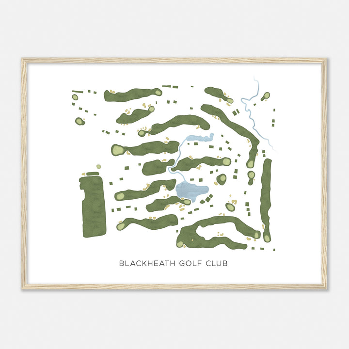 Print of Blackheath Golf Club Modern Map