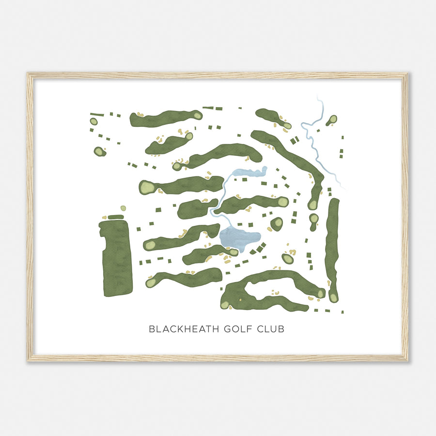 Print of Blackheath Golf Club Modern Map
