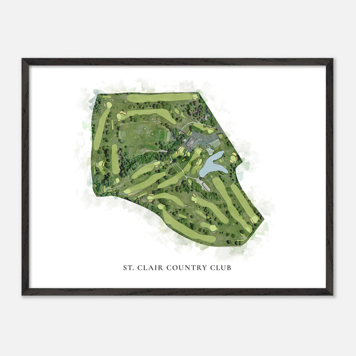 Print of St. Clair Country Club Classic Map