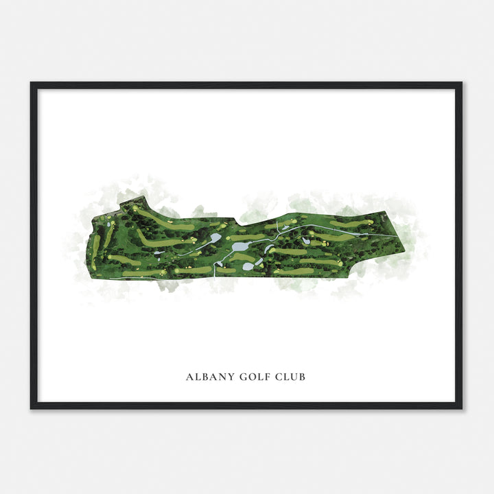 Print of Albany Golf Club Classic Map