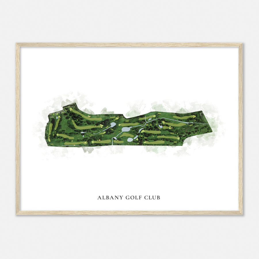 Print of Albany Golf Club Classic Map