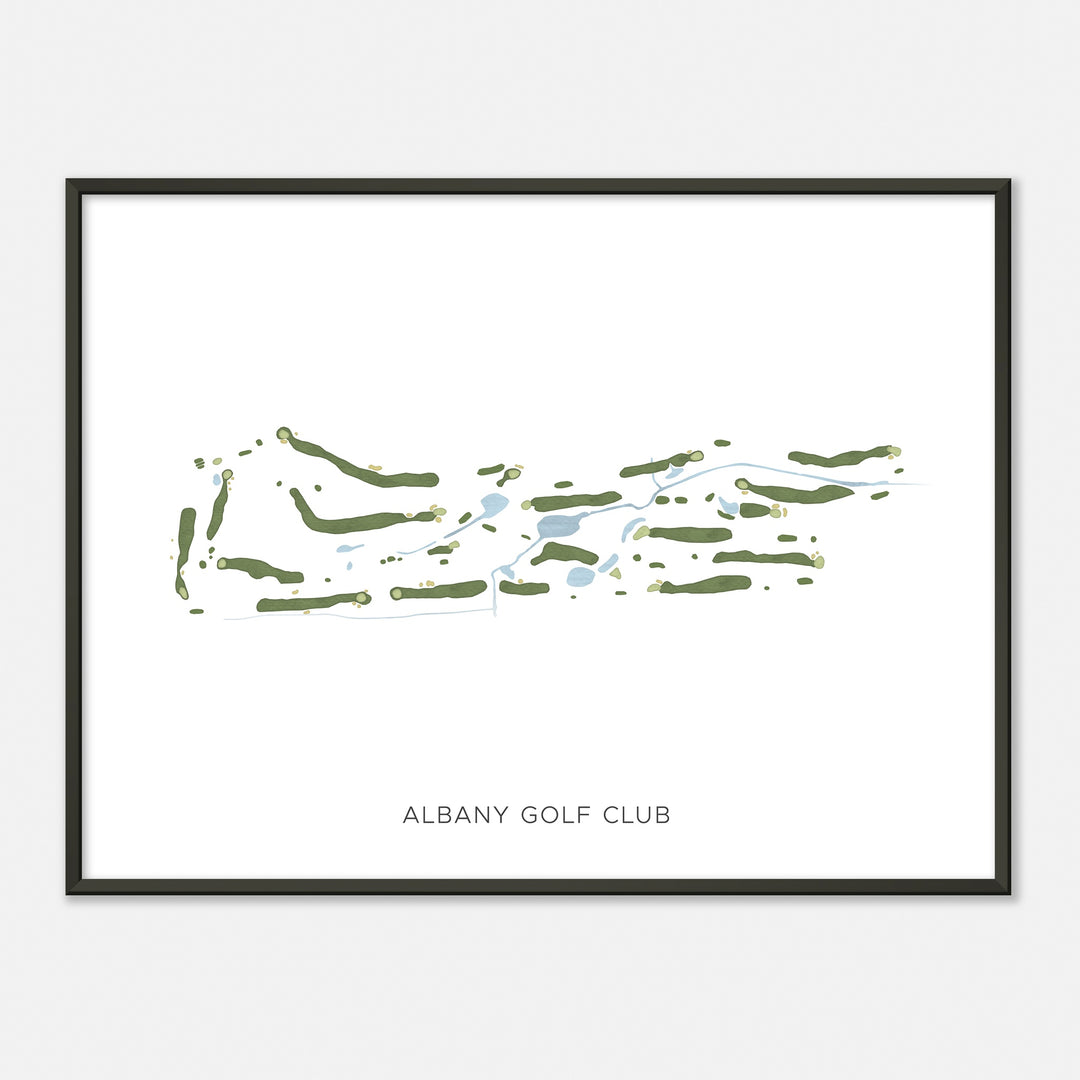 Print of Albany Golf Club Modern Map