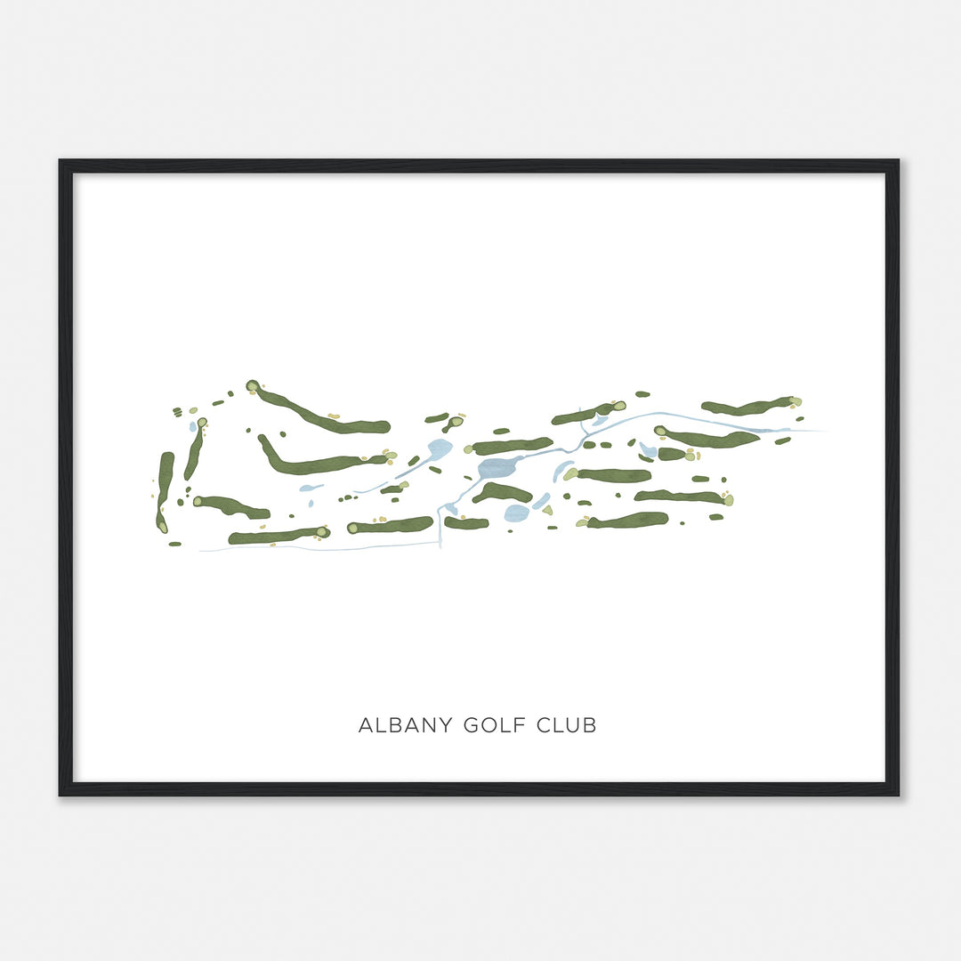 Print of Albany Golf Club Modern Map