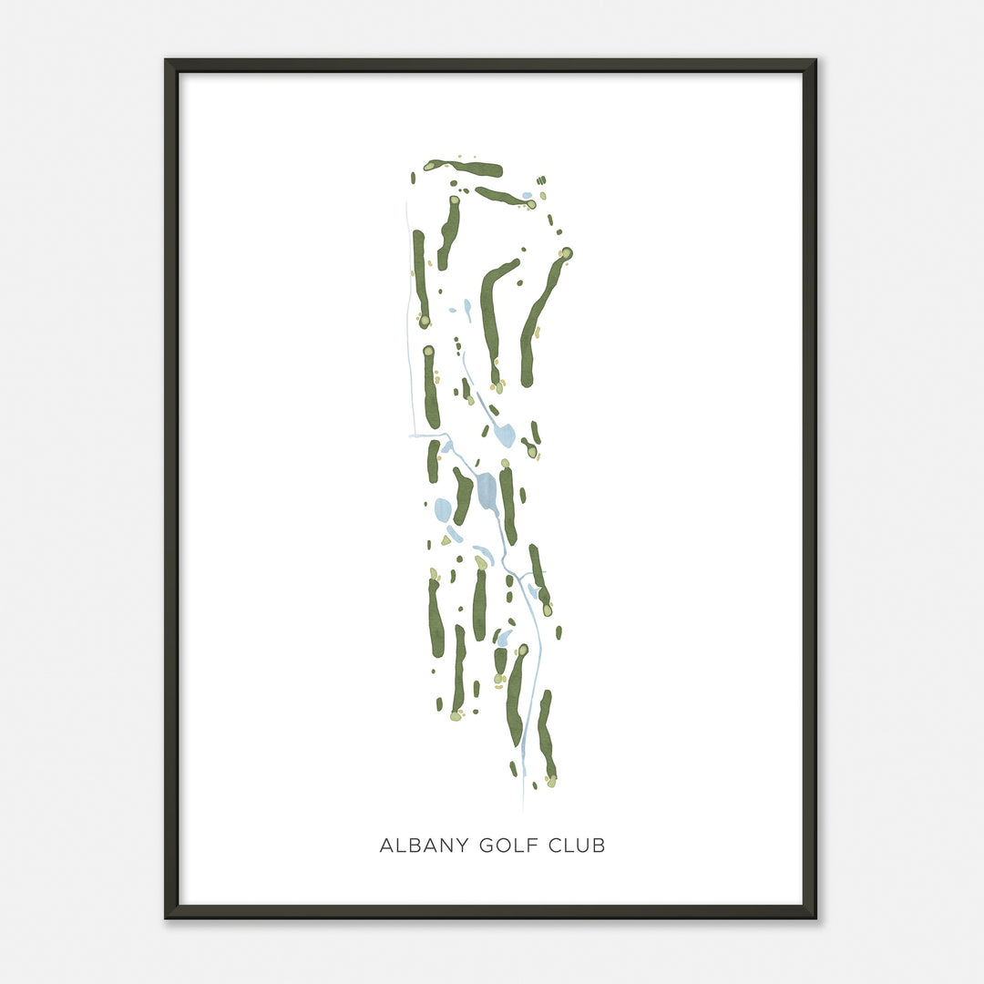 Print of Albany Golf Club Modern Map