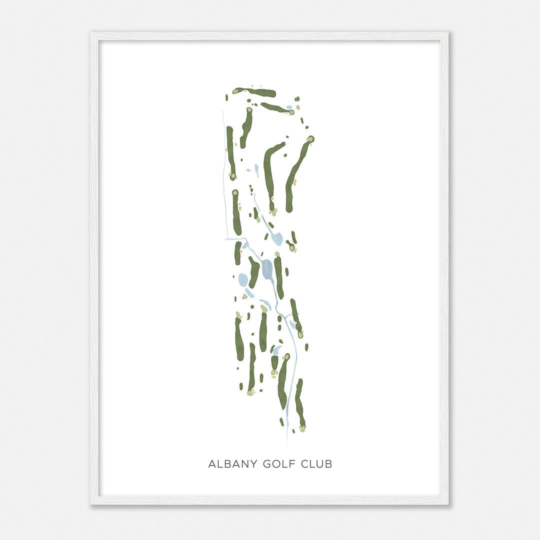 Print of Albany Golf Club Modern Map