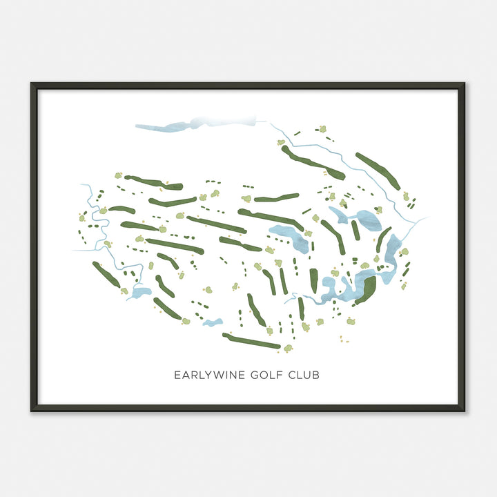 Print of Earlywine Golf Club Modern Map