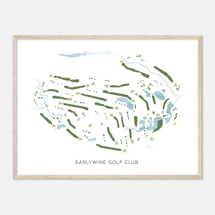 Print of Earlywine Golf Club Modern Map