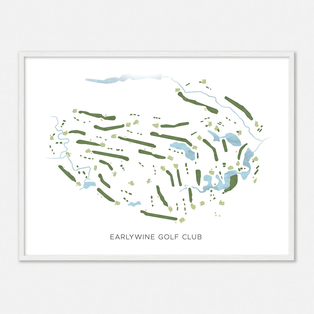 Print of Earlywine Golf Club Modern Map