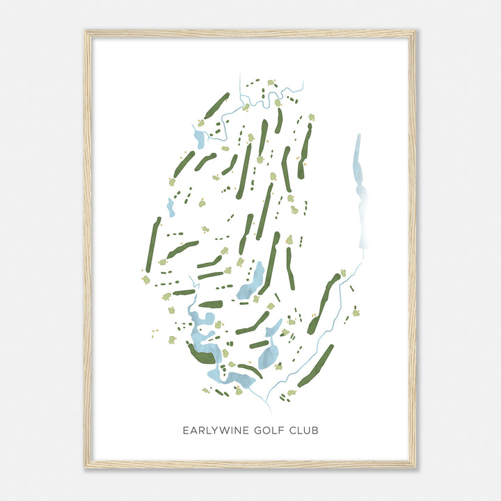 Print of Earlywine Golf Club Modern Map